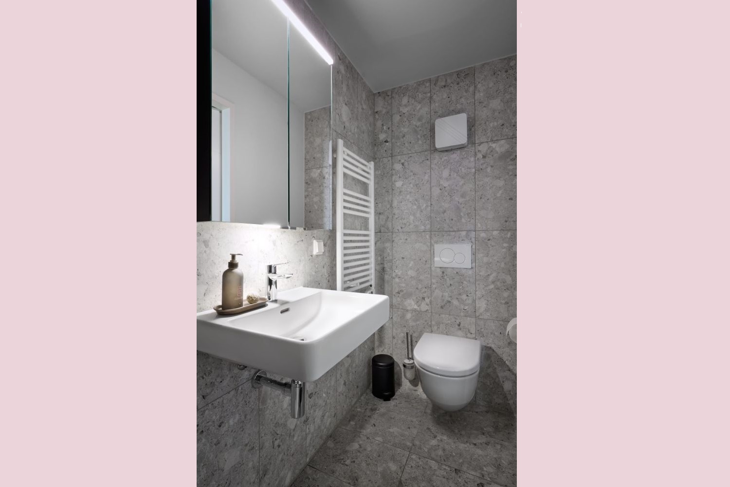 Bathroom at Haus Donaucity student residence in Vienna